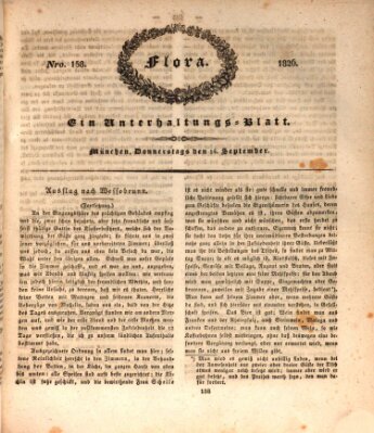 Flora (Baierische National-Zeitung) Donnerstag 14. September 1826