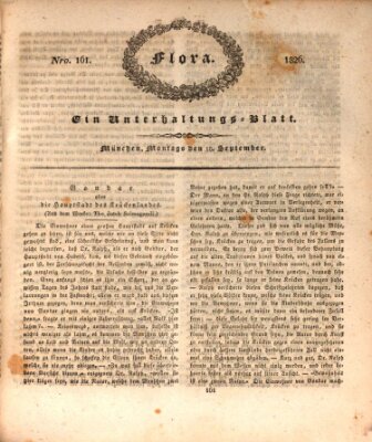 Flora (Baierische National-Zeitung) Montag 18. September 1826