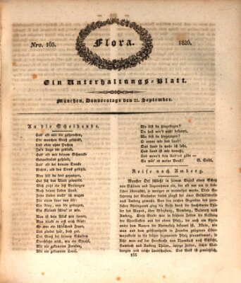 Flora (Baierische National-Zeitung) Donnerstag 21. September 1826