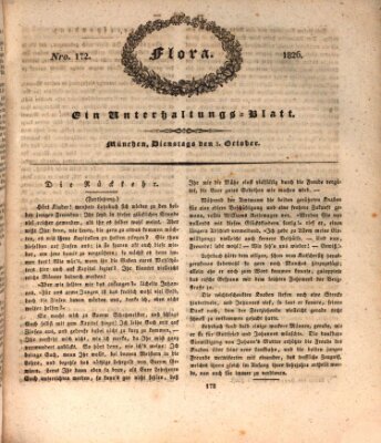 Flora (Baierische National-Zeitung) Dienstag 3. Oktober 1826