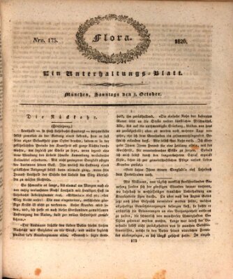 Flora (Baierische National-Zeitung) Sonntag 8. Oktober 1826