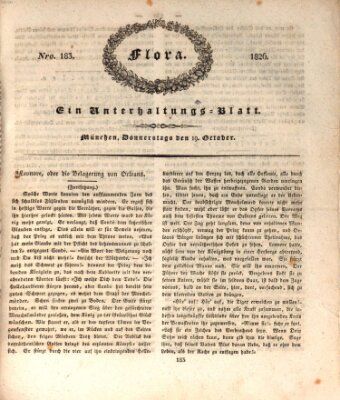 Flora (Baierische National-Zeitung) Donnerstag 19. Oktober 1826