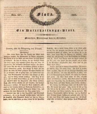 Flora (Baierische National-Zeitung) Dienstag 24. Oktober 1826