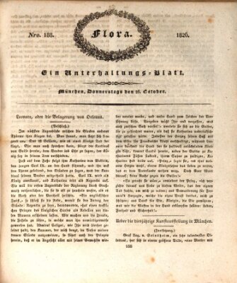 Flora (Baierische National-Zeitung) Donnerstag 26. Oktober 1826