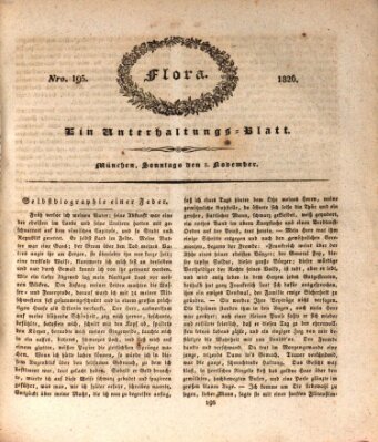 Flora (Baierische National-Zeitung) Sonntag 5. November 1826