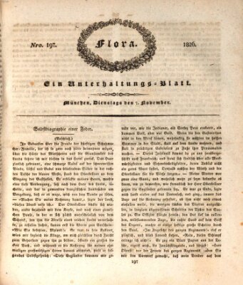 Flora (Baierische National-Zeitung) Dienstag 7. November 1826