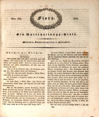 Flora (Baierische National-Zeitung) Donnerstag 16. November 1826