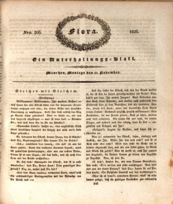 Flora (Baierische National-Zeitung) Montag 20. November 1826