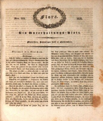 Flora (Baierische National-Zeitung) Sonntag 26. November 1826