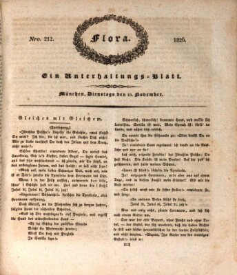 Flora (Baierische National-Zeitung) Dienstag 28. November 1826