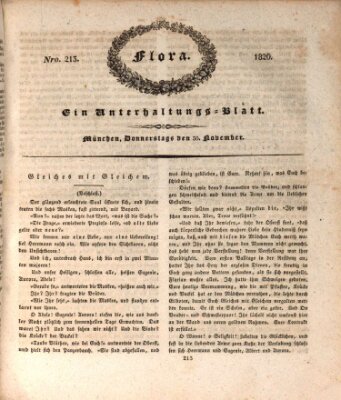 Flora (Baierische National-Zeitung) Donnerstag 30. November 1826