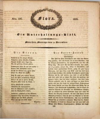 Flora (Baierische National-Zeitung) Montag 18. Dezember 1826