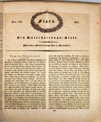 Flora (Baierische National-Zeitung) Donnerstag 21. Dezember 1826