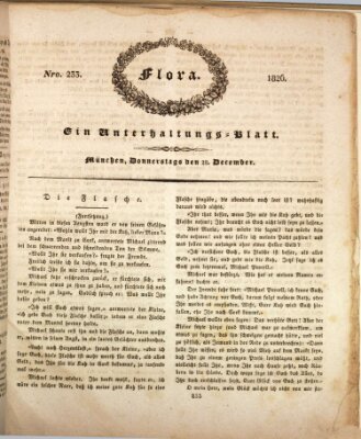 Flora (Baierische National-Zeitung) Donnerstag 28. Dezember 1826