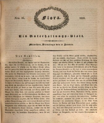 Flora (Baierische National-Zeitung) Dienstag 22. Januar 1828