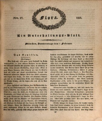 Flora (Baierische National-Zeitung) Donnerstag 7. Februar 1828