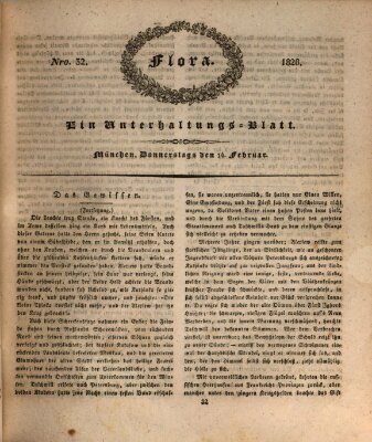 Flora (Baierische National-Zeitung) Donnerstag 14. Februar 1828