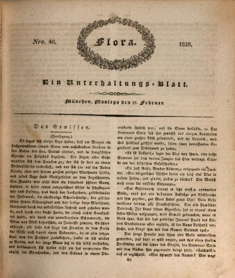 Flora (Baierische National-Zeitung) Montag 25. Februar 1828