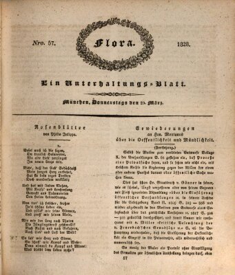 Flora (Baierische National-Zeitung) Donnerstag 20. März 1828