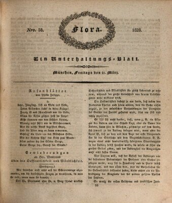 Flora (Baierische National-Zeitung) Freitag 21. März 1828