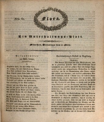 Flora (Baierische National-Zeitung) Dienstag 25. März 1828