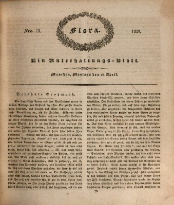 Flora (Baierische National-Zeitung) Montag 14. April 1828