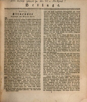 Flora (Baierische National-Zeitung) Montag 14. April 1828