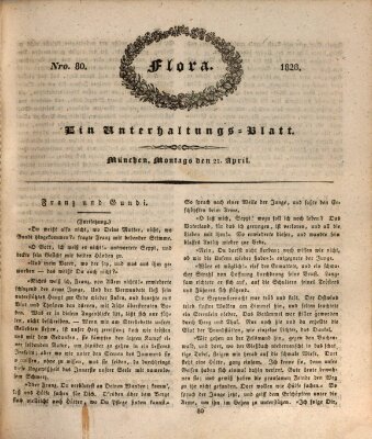 Flora (Baierische National-Zeitung) Montag 21. April 1828