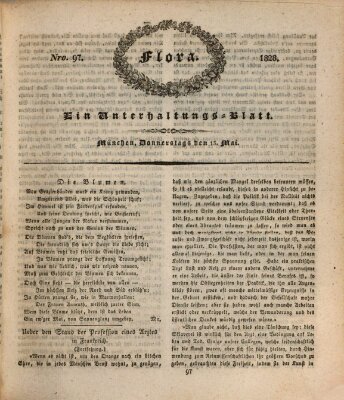 Flora (Baierische National-Zeitung) Donnerstag 15. Mai 1828