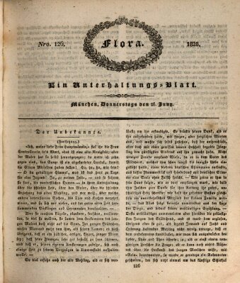 Flora (Baierische National-Zeitung) Donnerstag 26. Juni 1828