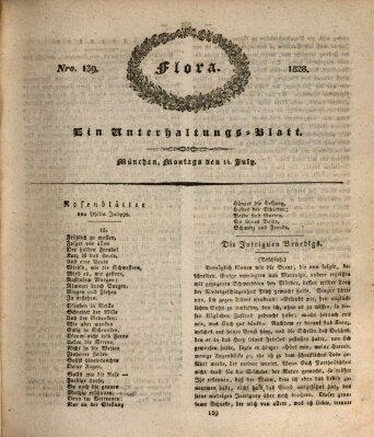 Flora (Baierische National-Zeitung) Montag 14. Juli 1828