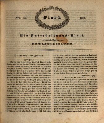 Flora (Baierische National-Zeitung) Freitag 1. August 1828