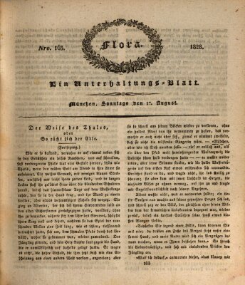 Flora (Baierische National-Zeitung) Sonntag 17. August 1828