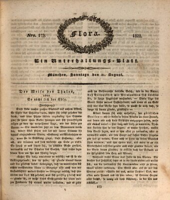 Flora (Baierische National-Zeitung) Sonntag 31. August 1828