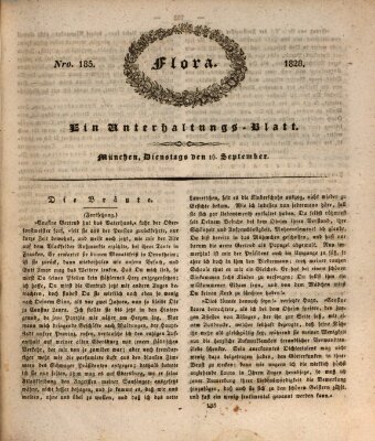 Flora (Baierische National-Zeitung) Dienstag 16. September 1828