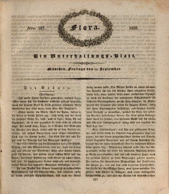 Flora (Baierische National-Zeitung) Freitag 19. September 1828