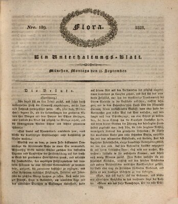 Flora (Baierische National-Zeitung) Montag 22. September 1828