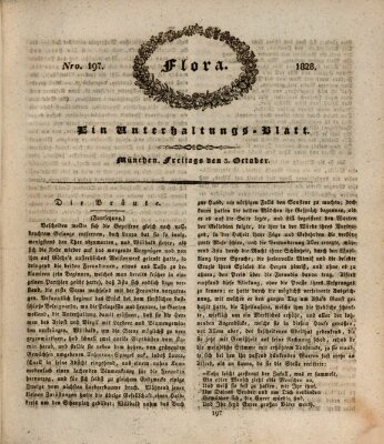 Flora (Baierische National-Zeitung) Freitag 3. Oktober 1828