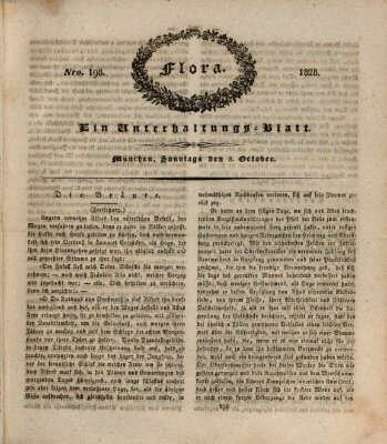 Flora (Baierische National-Zeitung) Sonntag 5. Oktober 1828