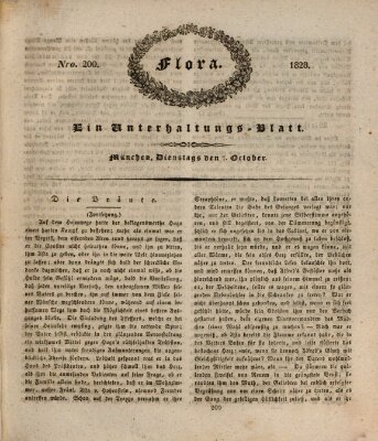 Flora (Baierische National-Zeitung) Dienstag 7. Oktober 1828