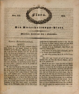 Flora (Baierische National-Zeitung) Sonntag 2. November 1828