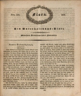 Flora (Baierische National-Zeitung) Dienstag 4. November 1828