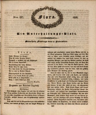 Flora (Baierische National-Zeitung) Freitag 28. November 1828