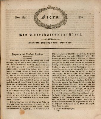 Flora (Baierische National-Zeitung) Montag 1. Dezember 1828