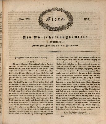 Flora (Baierische National-Zeitung) Sonntag 21. Dezember 1828