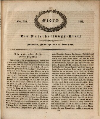 Flora (Baierische National-Zeitung) Sonntag 28. Dezember 1828