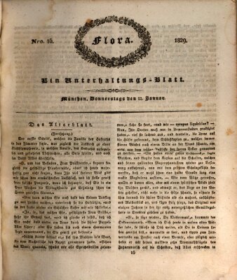 Flora (Baierische National-Zeitung) Donnerstag 22. Januar 1829