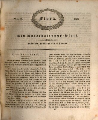 Flora (Baierische National-Zeitung) Montag 26. Januar 1829