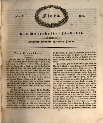 Flora (Baierische National-Zeitung) Donnerstag 29. Januar 1829