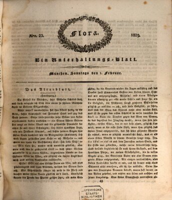 Flora (Baierische National-Zeitung) Sonntag 1. Februar 1829